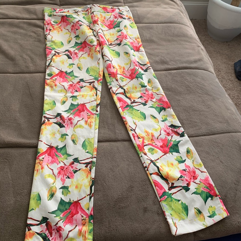 Ovi flower print slacks💐
